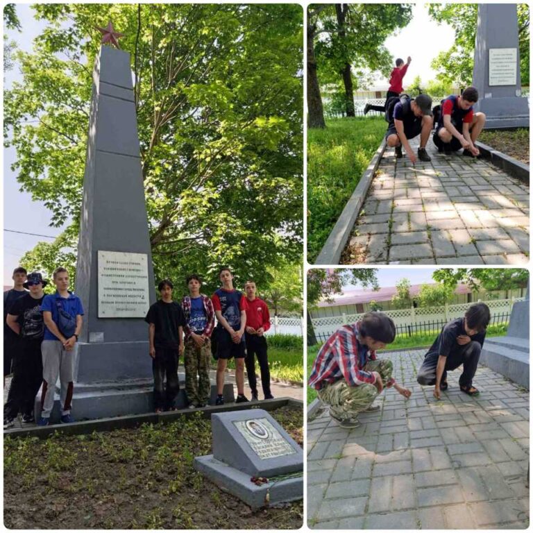 Уход за братской могилой по ул. Лазаренко