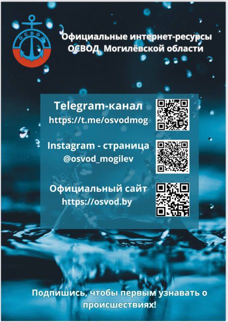 Официальные интернет-ресурсы ОСВОД Могилёвской области
